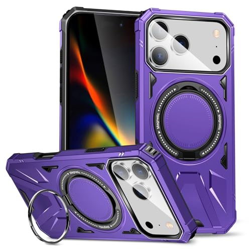 Coque antichoc iPhone 14 Plus violette silicone aimanté rigide protectrice