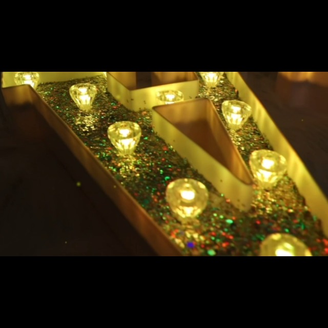 Cachito Lettres Lumineuses LED 18 Couleurs Changeantes 26 Letters De L