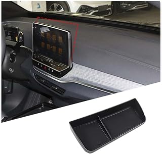 PIUGILH Navigation Screen Rear Storage Box Suitable for Volkswagen ID.4 Crozz Centre Console Dashboard Organiser Tray for VW Accessories