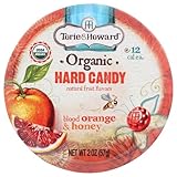 Torie and Howard Organic Hard Candy Tin, Blood Orange and Honey, 2 Ounce (Pack of 2)