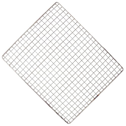 Yardwe Outdoor Campfire Grids BBQ Net for Grilling Grate Grill Cooling Rack BBQ Basket Mesh BBQ Grill Jerky Racks for Pellet Grill Barbecue Grid Camping Oven Stainless Steel Non Stick