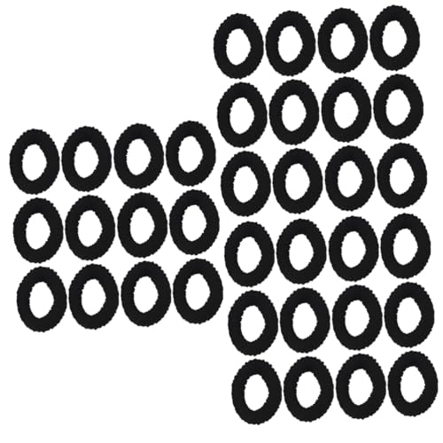 Scarf hair cord chic et simple Housoutil : lot de 60 pièces élastiques noires