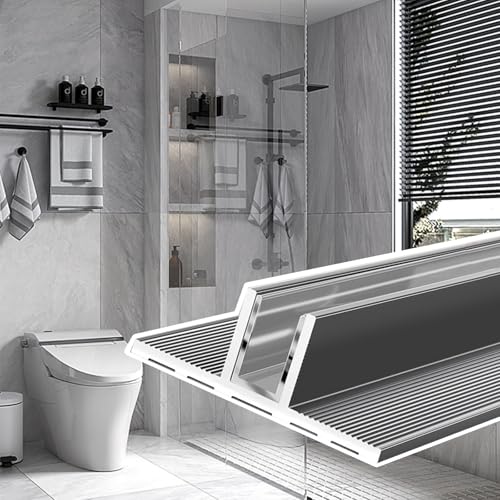 Profilé de fixation mural en aluminium gris durable pour porte de douche - 2