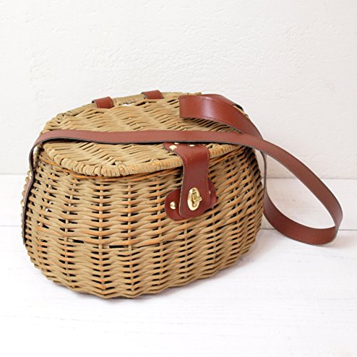  Panier de pêche en osier 35 x 24 x 23cm