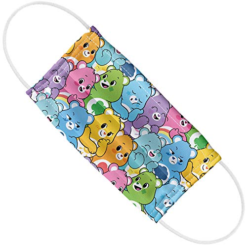 Popfunk Care Bears Very Many Bears 1-Ply Reusable Face Mask Covering with Adjustable Nose Wire, Unisex