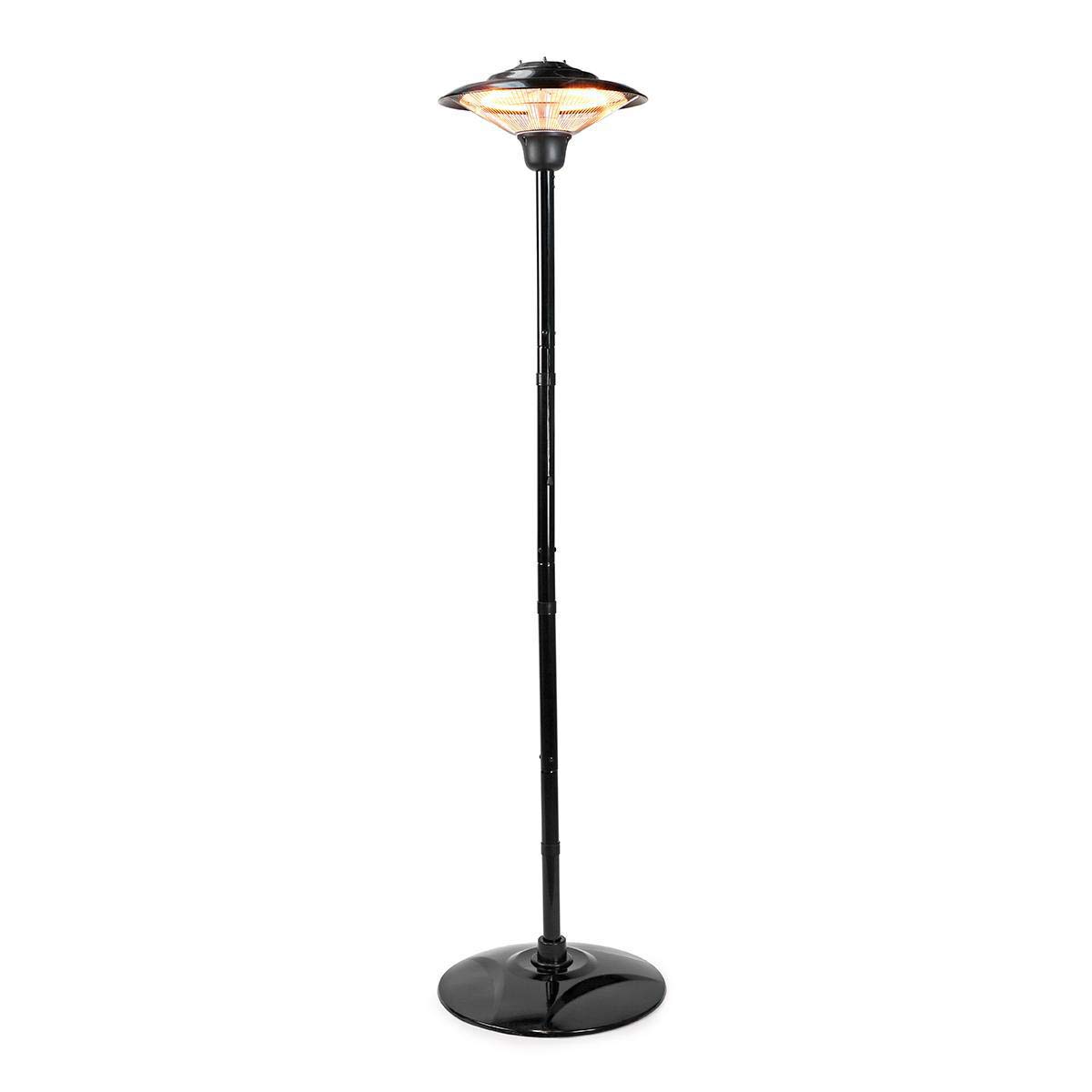 Riscaldatore da Patio | 1500 W | 1 Impostazione del Calore | Protezione da ribaltamento | IP34 | Nero