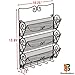 Deco Brothers Wall Mail Organizer with 5 Key Holder, 3 Tier, Bronze