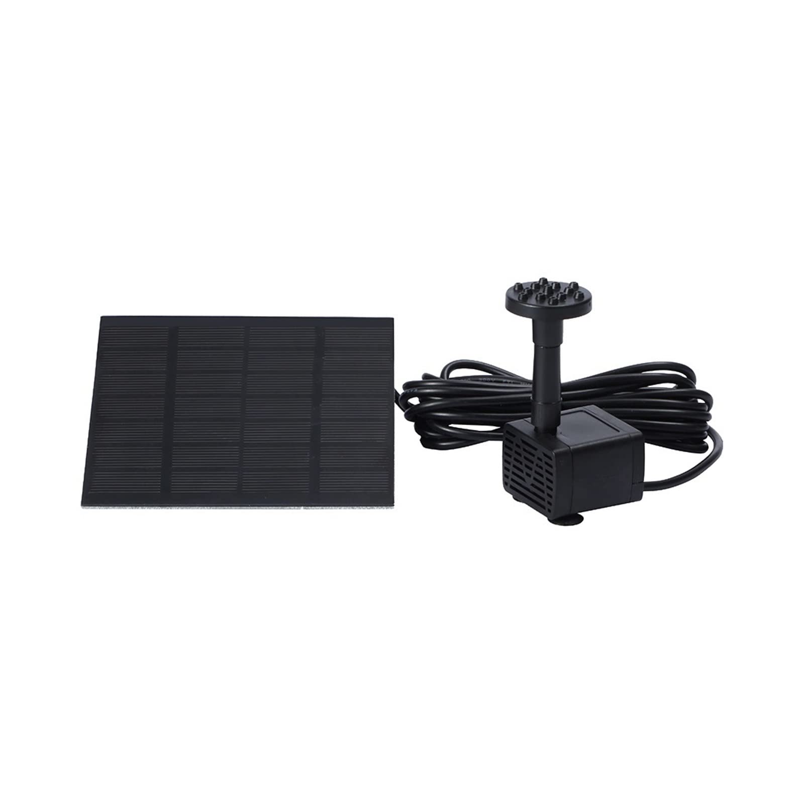 5W Solar Water Pump Fountain Easy Installation With 6 Nozzles Pond Decorative Props Portable For Outdoor Garden Efficient Use Of Energy
