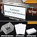 ChanQnTon L-Shape Acrylic Sign Holder,50Pack 4X2inch Shelf Labels,Price Tags,Food Labels for Party Buffet with Paper Inserts&Sticky Dots,for Library Bookshelf,Home,School,Office,Store Shelves.