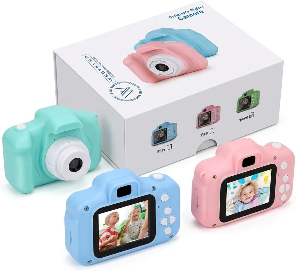 Kids Digital Camera Toy – 3.0MP 1080P HD Video Camera with 2-Inch Screen, No Printer, Easy USB Rechargeable, Fun, Educational & Birthday Gift for Boys & Girls Age 3–12