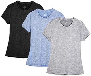 icyzone Workout Running Tshirts for Women - Fitness Athletic Yoga Tops Exercise Gym