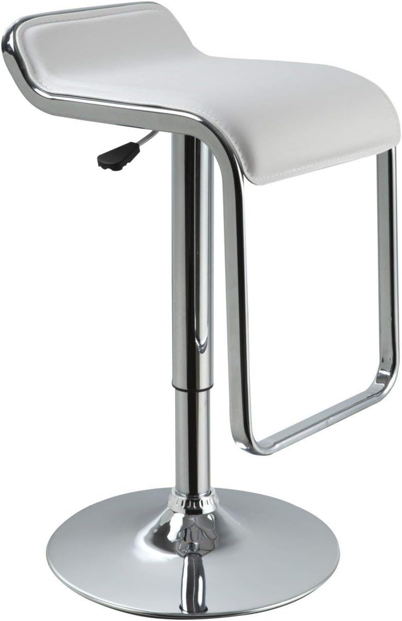 Revolving Swivel Height Adjustable Airtel Bar Stool | Bar Chair | Restaurant Chair (White) by Seat chacha