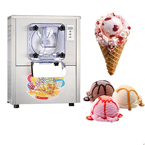 Kommerzielle Harte Eismaschine 22L / h Desktop Edelstahl Eismaschine Eis Maschine mit EU-Stecker 220V