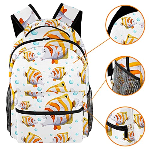 Sac à dos de musique grande capacité au design imprimé noir et blanc - 3