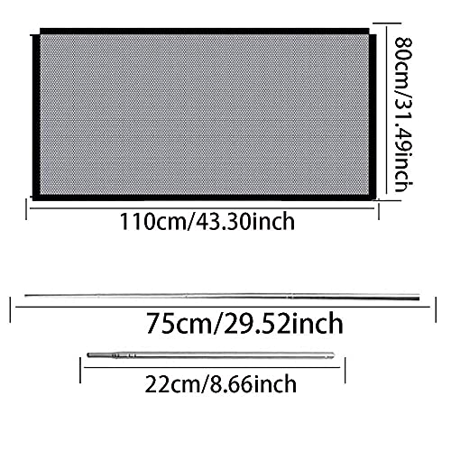 Ambolio Faltbar hundeschutzgitter,Hunde türschutzgitter,Türschutzgitter,Absperrgitter für Haustier Hunde Katzen,Hunde türschutzgitterHundebarrieren(110 * 80cm)