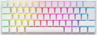 NEWSKILL Pyros V2 Teclado Gaming 60% RGB inalámbrico/Bluetooth/Cable Outemu Red Hotswap – Color Blanco