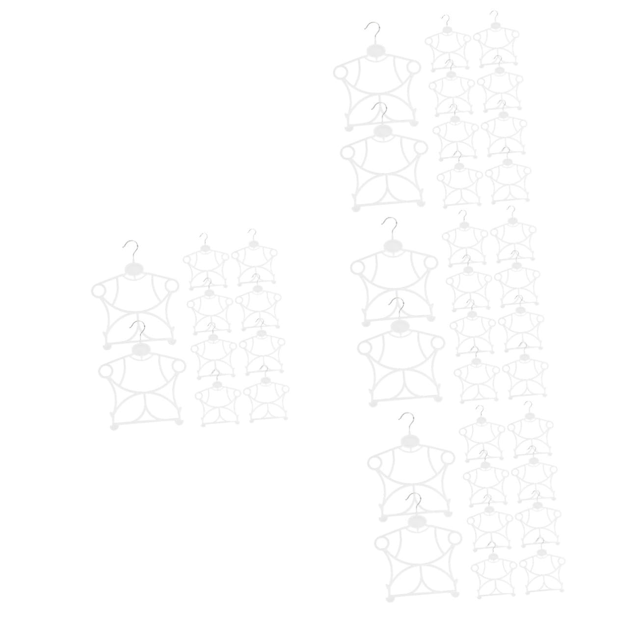 Cintres pour vêtements garçon fille et tout-petits iplusmile | Lot de 40 pièces antidérapants