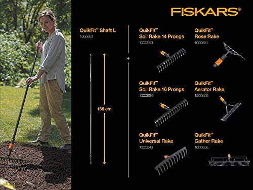 Rastrillo Fiskars con 16 dientes, 40 cm ancho miniatura 4