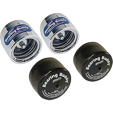 Bearing Buddy Chrome Bearing Protectors (2.328" Diameter) with Bras - Pair Cover