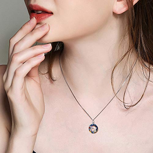 Hummingbird Necklace Jewelry for Women 925 Sterling Silver Cute Bird Pendant Necklace with Crystal Gifts for Girls Birthday3