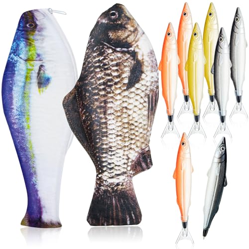 Trousse poisson rigolote et stylos cool pour le bureau ou la maison