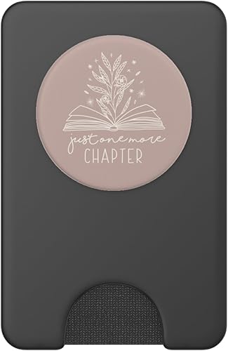 Miniatura 8 de Just One More Chapter - Amante de los libros florales (rosa topo) PopSockets estándar PopGrip