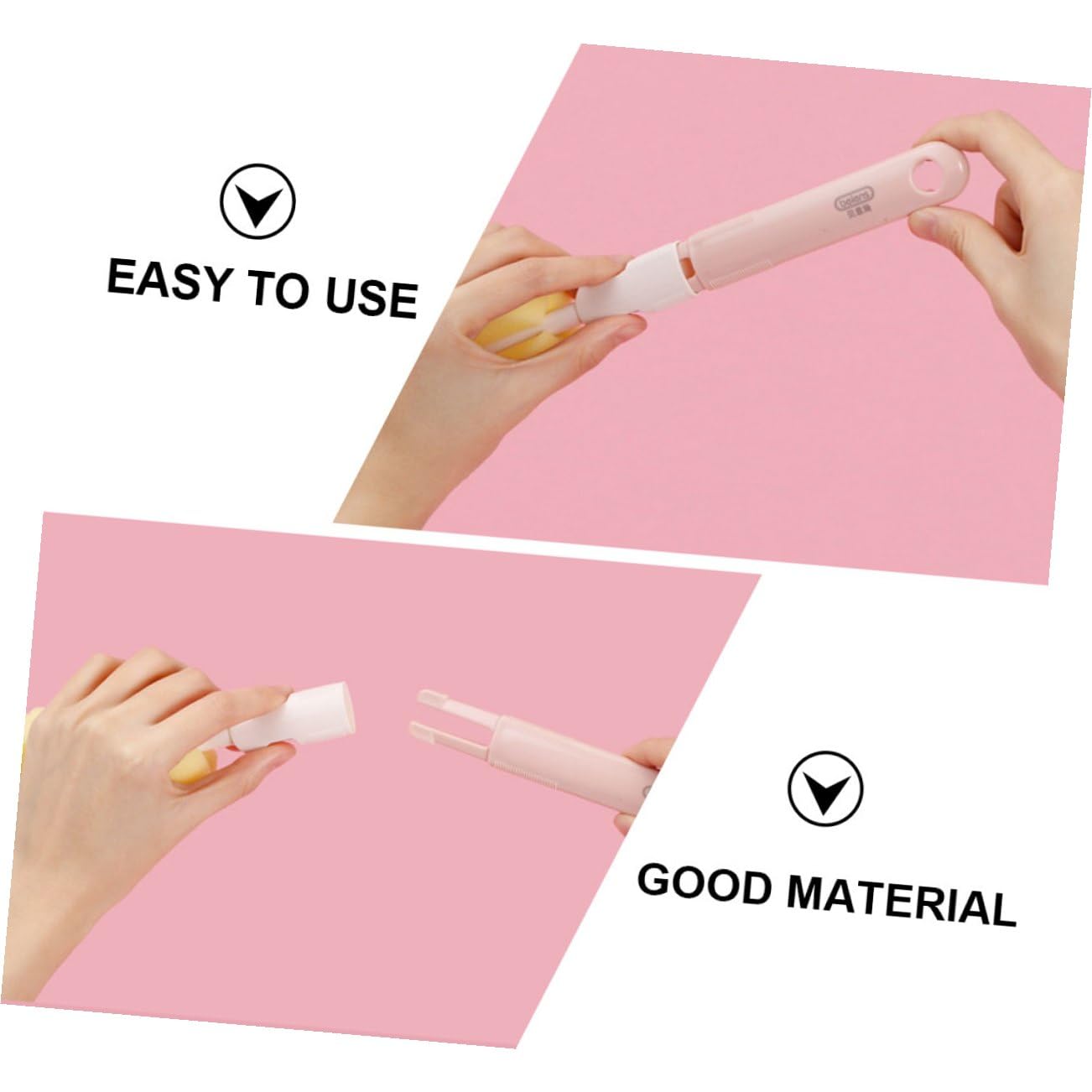 VALICLUD 3sets Spazzole Per Bottiglie e Succhiotti Per Rimuovere Grumi Resistenti e Macchie Colore Rosa
