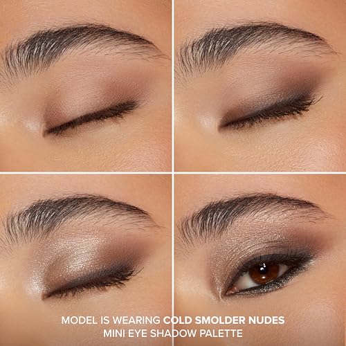 Too Faced Born This Way Natural Nudes Mini Eye Shadow Palette | High Pigment + Shimmer, 0.2 oz. Cold Smolder Nudes