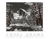 Half Dome, Merced River, Winter by Ansel Adams Yosemite, Overall Size: 24x30, Image Size: 17.75x22.5