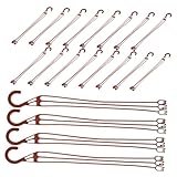 ROMISBABA 20 Unidades Gancho para Macetas de Plástico Cadena Resistente para Colgar Plantas Soporte Versátil para Tiestos Jardín Balcón y Patio Fácil Instalación Uso Exterior Interior