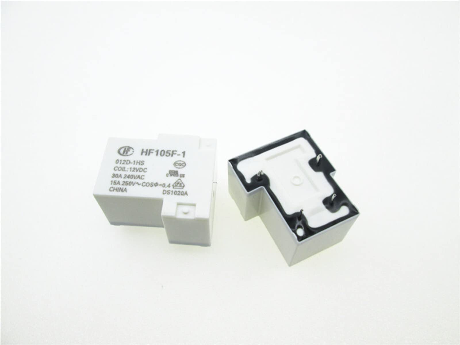 GJZIFGFWQ Relay JQX-105F-1 012D-1HS JQX-105F-1-012D-1HS HF105F-1 12VDC DC12V 12V 15A 250VAC 4PIN