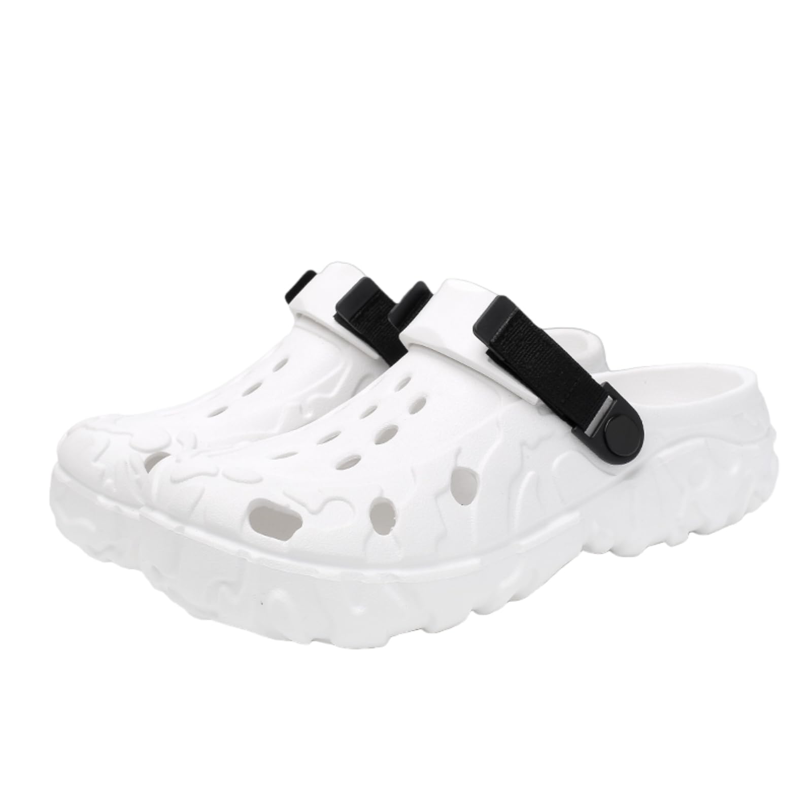 LSQSLBD Sliders Eva Men's Sandals Clogs Slippers Lightweight Plastic Clog Men Women Beach Working With Couple's Clogs-white-38-39