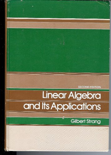 Linear Algebra & Its Apps 2ND Edition B000Q9QPBI Book Cover