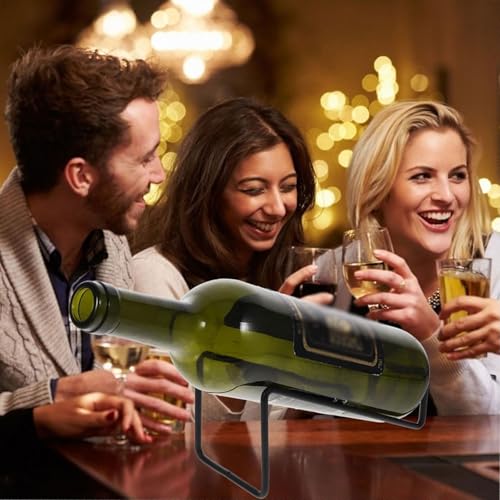 Soporte para Botellas de Vino en Hierro Sólido Blanco miniatura 6