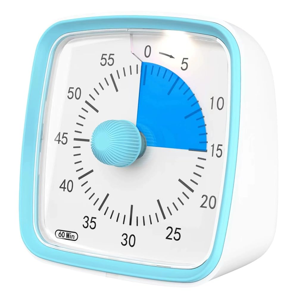 Hndhbfgrt Countdown, Count Up Digital Kitchen Timer with Visual Display, Loud Alarms for Enhanced Cooking and Baking B