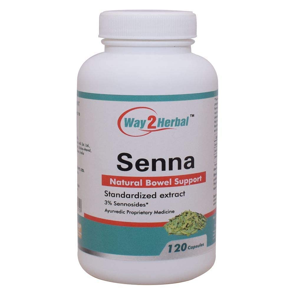 AOZAWay2Herbal Senna Capsules | Constipation Relief and Healthy Digestion - 120 Capsules
