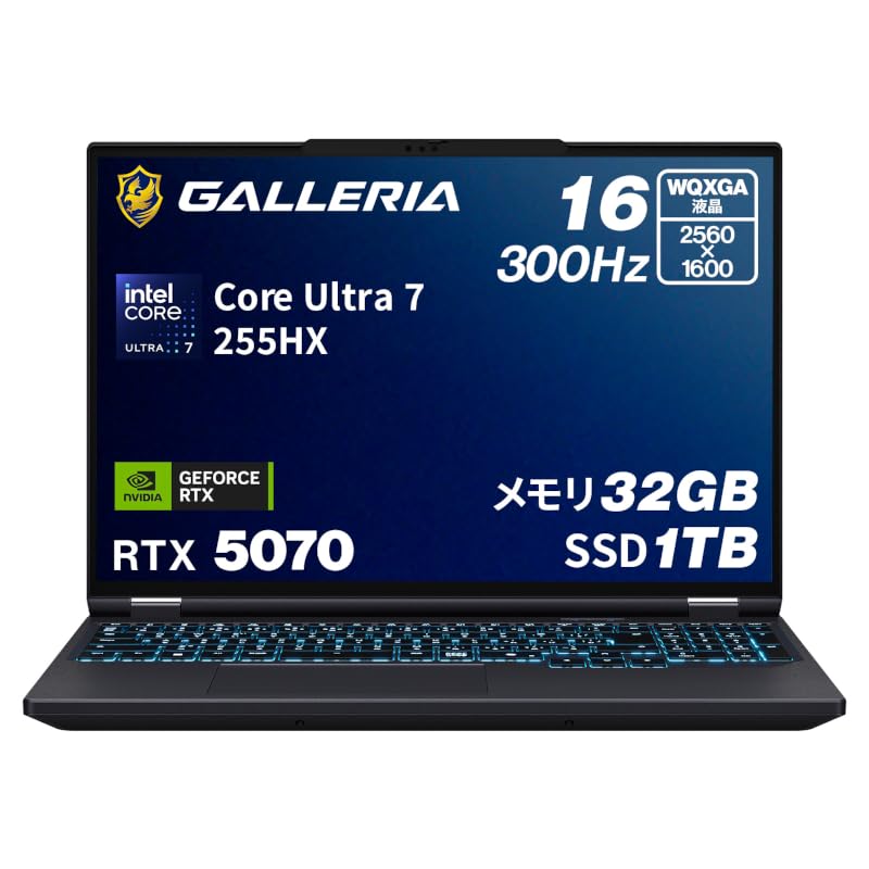 Amazon.co.jp: ガレリア ゲーミングノートPC 【 RTX 5070 / Core Ultra