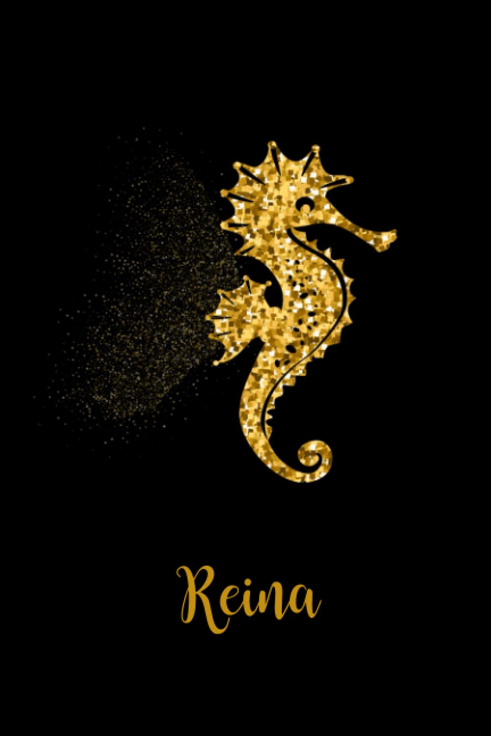 Seahorse Reina: Personalized notebook name Rosa Christmas Stocking Stuffers for Women, New Year, Birthday, Valentines Day, Gifts for Girl, Teachers, Girlfriend, Girls Colleagues, 110 Pages