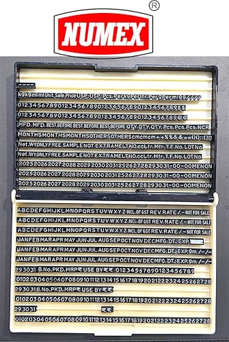 Image of NUMEX 3mm Batch Coding Machine | Manual Batch Printing Machine for Date, MRP & Batch No | for Boxes, Pouches & Labels | Suitable for 500g-1kg Packs