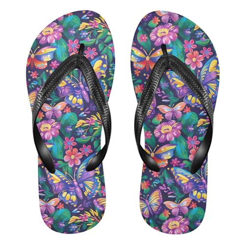 siphylline Chanclas de goma de colores vibrantes para hombre de secado rápido para mujer para caminar, Colores vibrantes., XX-Large