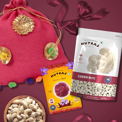 Nutraj Dry Fruits Gift Potli (250.5g) | 2 Items Combo Pack - Cashews 250g & Saffron 0.5g (B0DG5LDXK3) Amazon Price History, Amazon Price Tracker