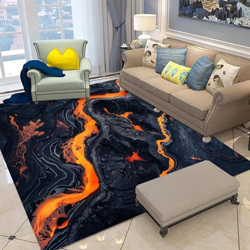 Tapis de zone 3D texture abstraite de roche décor à la maison doux