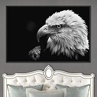 Framed Canvas Wall Art Eagle Canvas Prints Home Artwork Decoration for Living Room,Bedroom - 16x24 inches