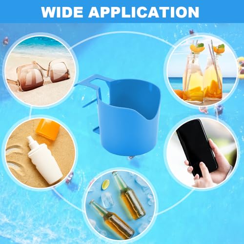 LUMOOM 4-tlg Pool Getränkehalter - Becherhalter Für Poolrand & Whirlpool