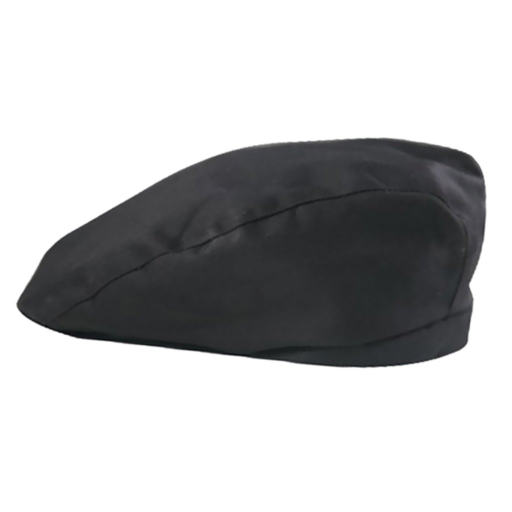 Skkwjege Unisex Black Chef Hat Catering Baker Cook Duckbill Beret Golf Cap
