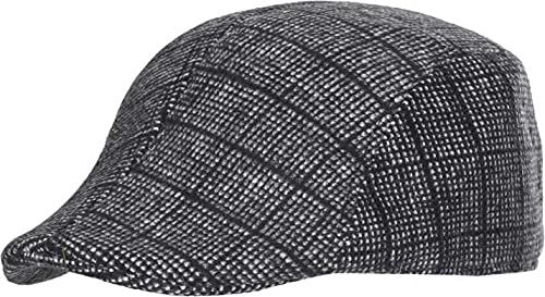 Kolva Unisex Autumn Checkered Vintage Herringbone Flat Caps/Boy or Male Durable Sports Peaked Riding Hats/Beret Country Black Golf Hatss Capss (B09SVDKHPV) Amazon Price History, Amazon Price Tracker