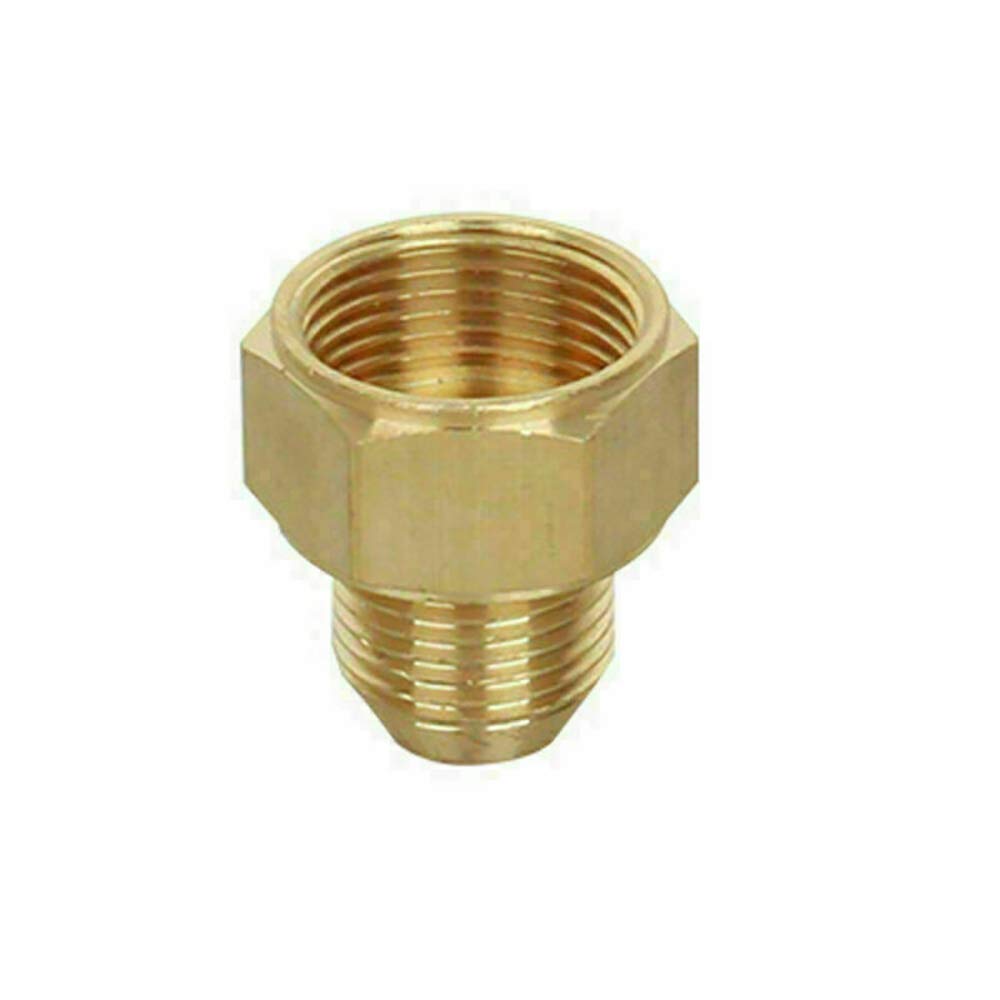Tooloflife Women's Copper Pressure Washer Jet Wash Brass Reducing Hose Connector /Male 22Mm / 18Mm / 14Mm To 14Mm / 18Mm / 22Mm /Male Flat Threaded (22Mm F To 18Mm M)