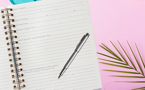 Visitor Guest Book Spiral Welcome Hardcover Sign In Log Book For Vacation Rentals, Airbnb, Bed & Breakfast, Beach House, Guest House, Register Book –Sign In Sheets - Cabins, Vacation Homes #TOP2