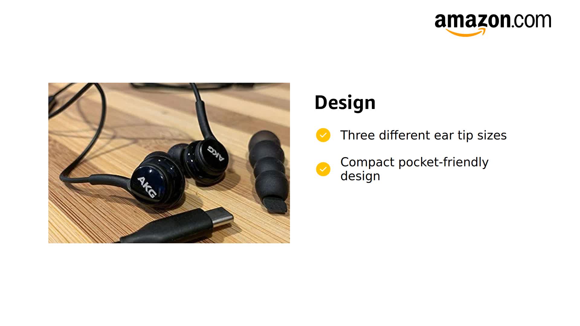 Amazon.com: Original Samsung AKG USB-C in-Ear Earbuds with Mic