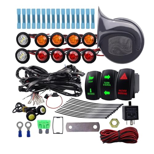 Kit clignotant UTV et feux arrière pour voiture de golf avec fusible de rechange